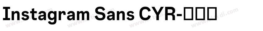 Instagram Sans CYR字体转换